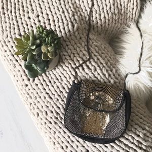 boho beaded sequin crossbody bag purse date night Valentine’s Day wedding guest